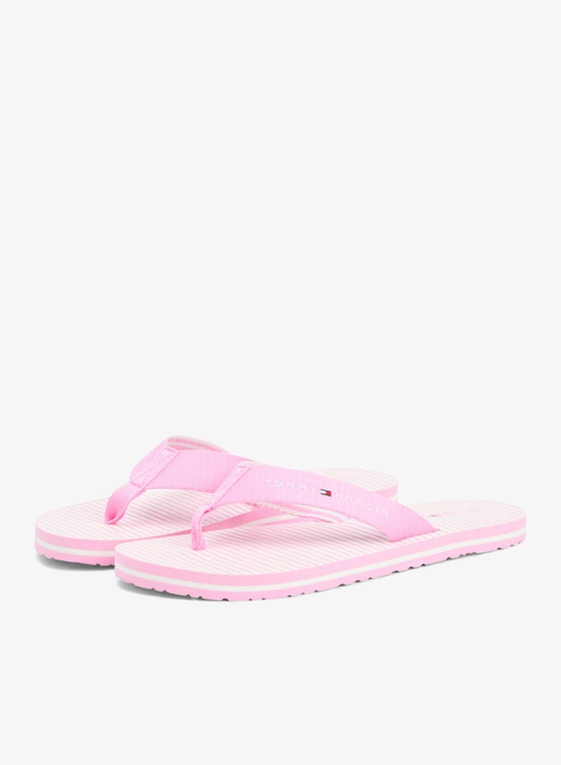 TOMMY HILFIGER Webbing Strap Ithaca Stripe Flip-Flops - Image 3